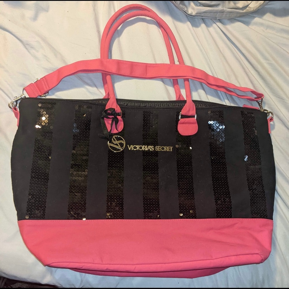 Victoria’s Secret Glam Black Sequined Limited Edition 2013 tote